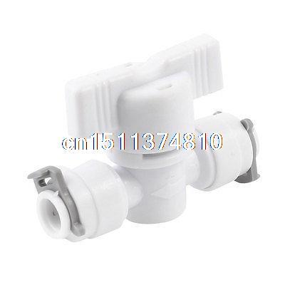 Quarter Turn Switch 7mm Diameter White Plastic Tee Handle Ball Valve