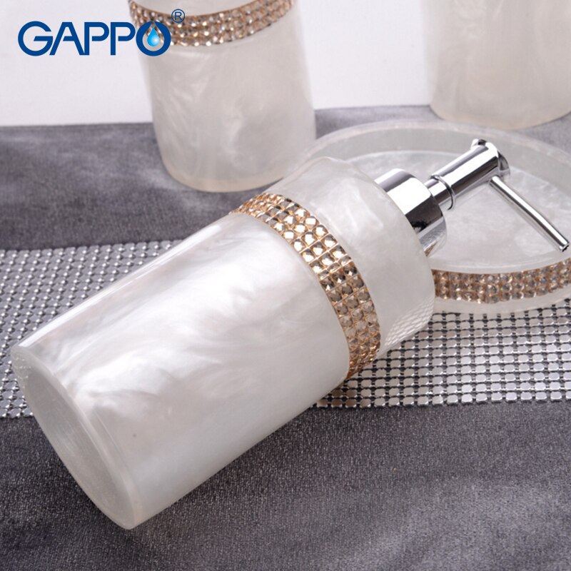GAPPO liquid soap dispensers bathroom pump resin soaps imported resin Bottle Bath Bathroom accessories soap dispensers