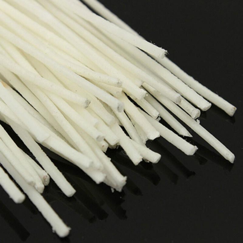 30 st / förpackning 10cm ljuspinnar för ljusframställning med låg rök naturlig bomullskärna giftfri hållbar diy handgjorda ljusmaterial