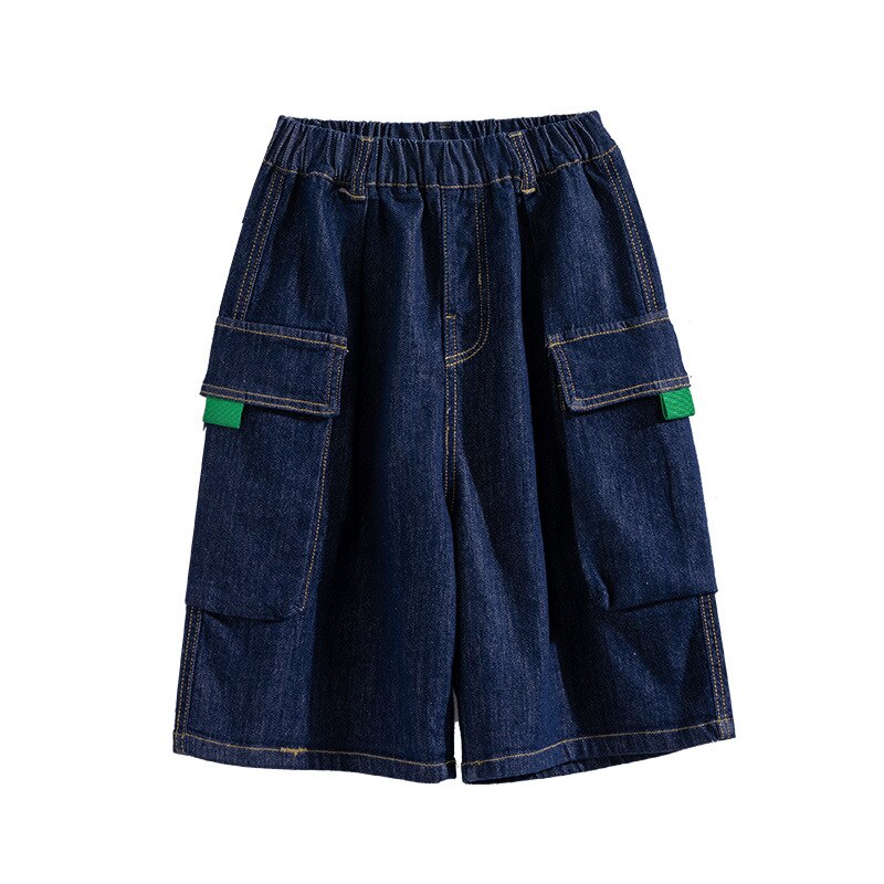 Pantalones cortos de mezclilla para niños, Shorts de para niños, Vaqueros cortos azules para adolescentes, pantalones cortos informales para niños de 4, 6, 8, 10, 12 Y 14 años, novedad de verano