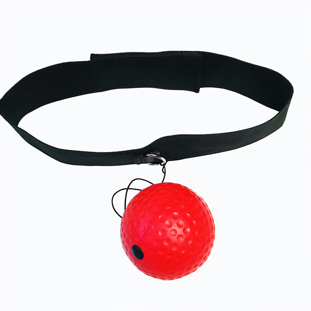 Boxing Reflex Speed Punch Ball MMA Sanda Boxer Raising Reaction Force Hand Eye Training Set Stress Gym Boxing Muay Thai Exercise: 20g red ball set