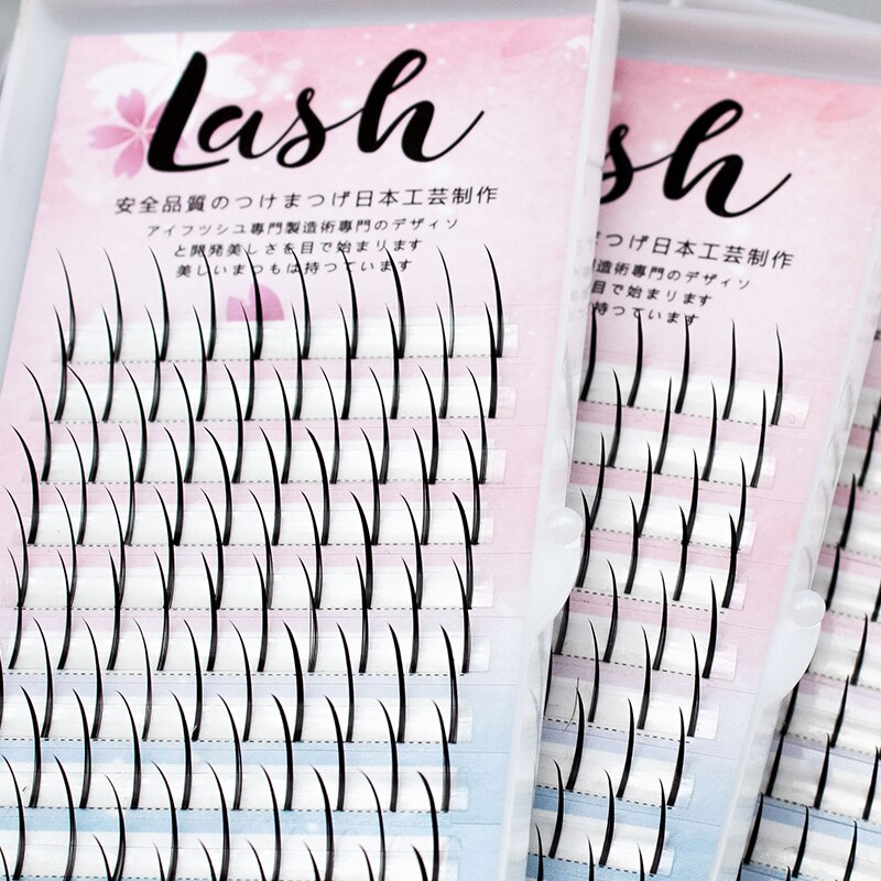 DINGSEN 120 Clusters Pre Made Volume Spike Lashes 0.07 C D 8-18mm Silk Spikes Eyelash Extension Makeup Individual Cilios