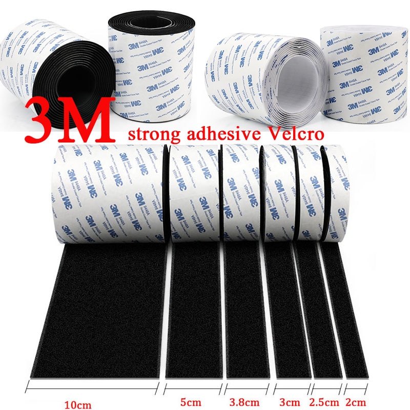 5Meter/Pairs Strong Self adhesive Hook and Loop Fastener Tape nylon sticker velcros adhesive with Glue for DIY 20/25/30/38/50mm
