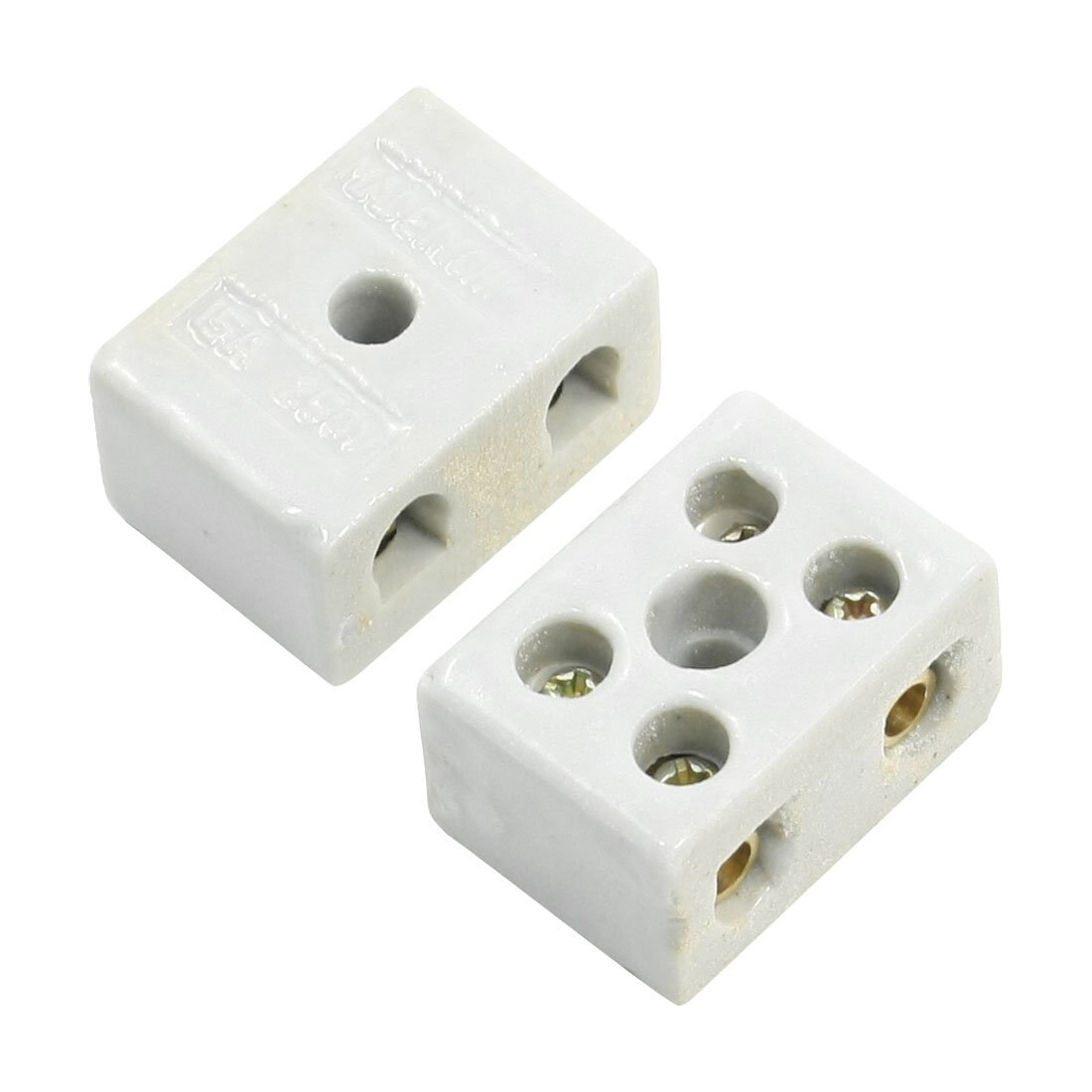 2 Pcs 2W5H High Temperature Porcelain Terminal Block 30A 110-600V