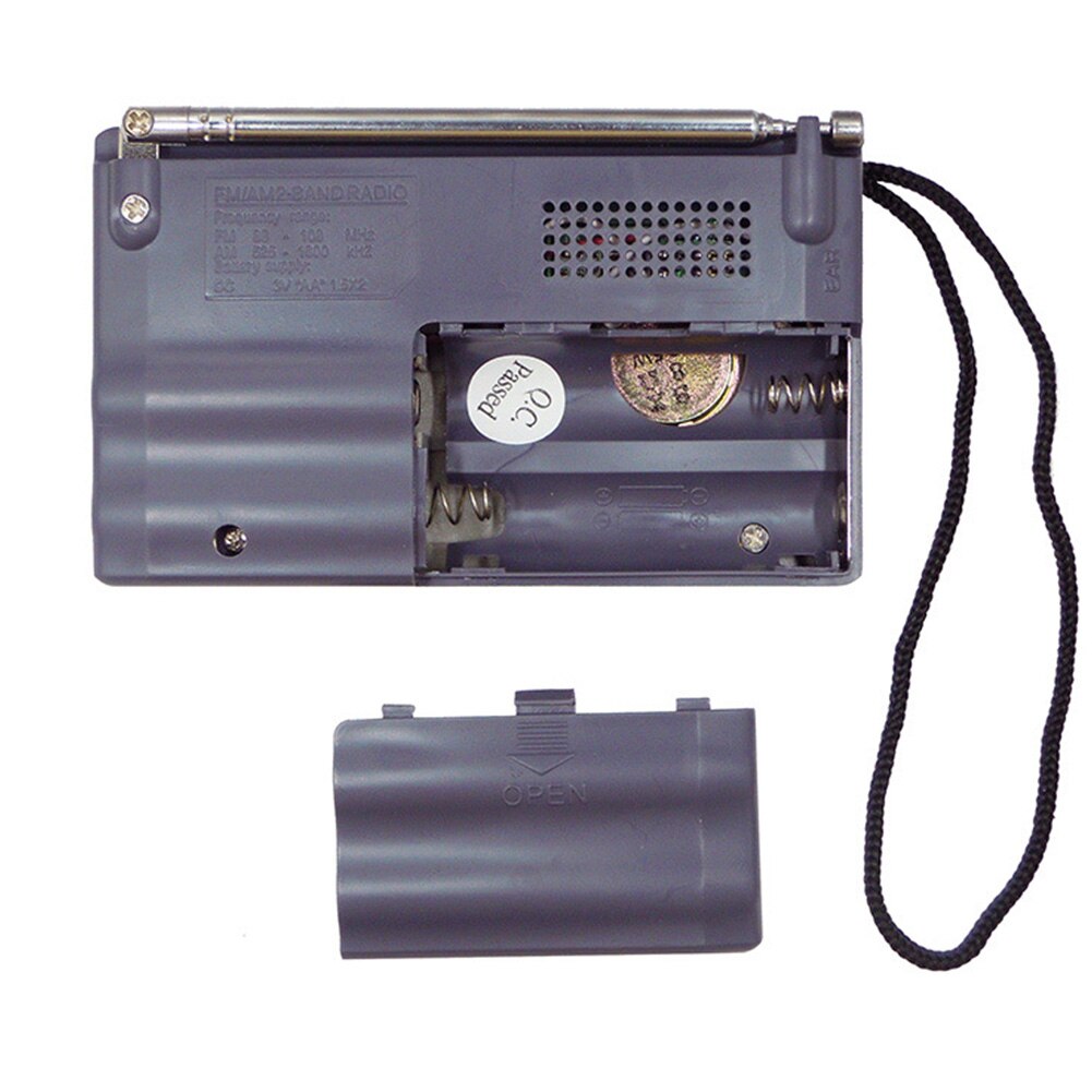 Portable Mini AM/FM Radio Antenna Telescopic Radios World Elderly Multi-Function Handheld Radio Receiver