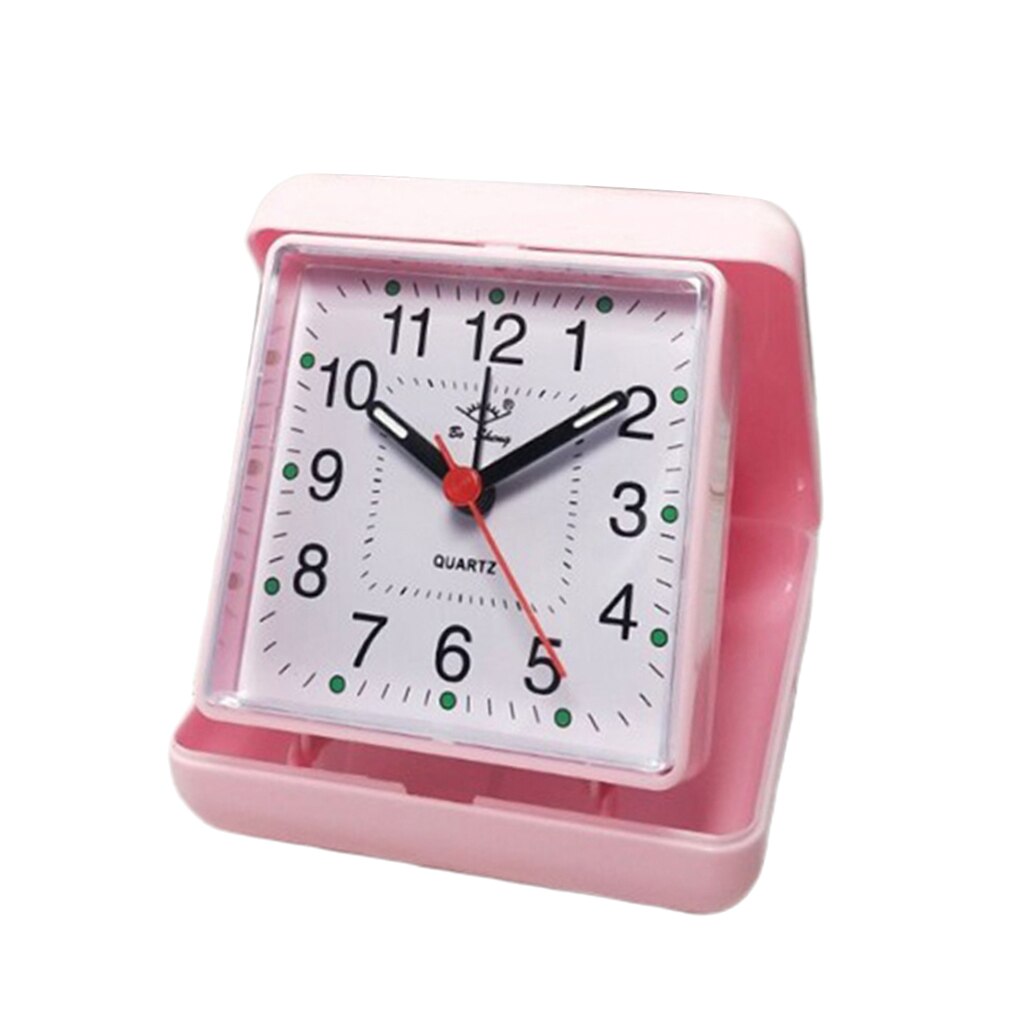 Mini Battery Travel Alarm Clock Classic Simple Square Mini Alarm-Clock