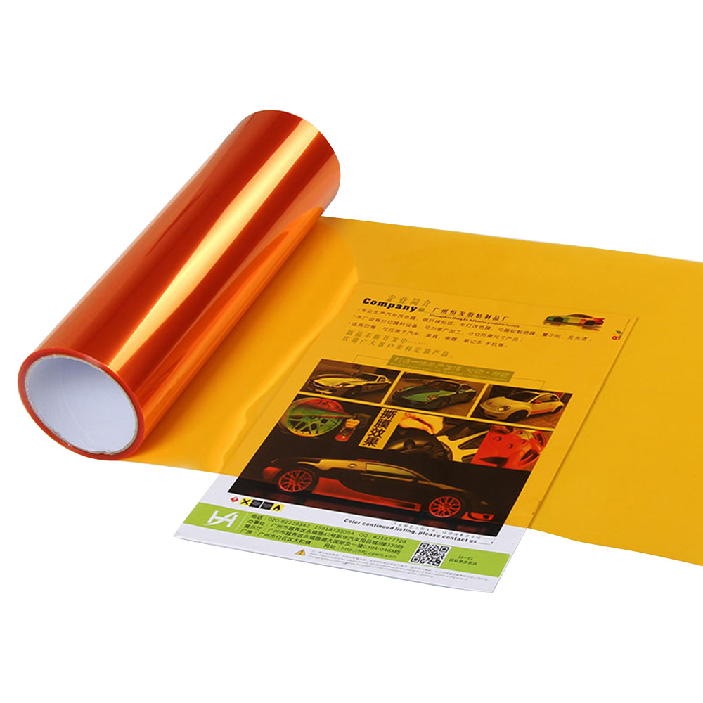11 kleur Auto Licht Koplamp Achterlicht Tint Vinyl Film Sticker Vel Mistlamp Achterlicht Mat Rook Film 30x60 cm: Oranje
