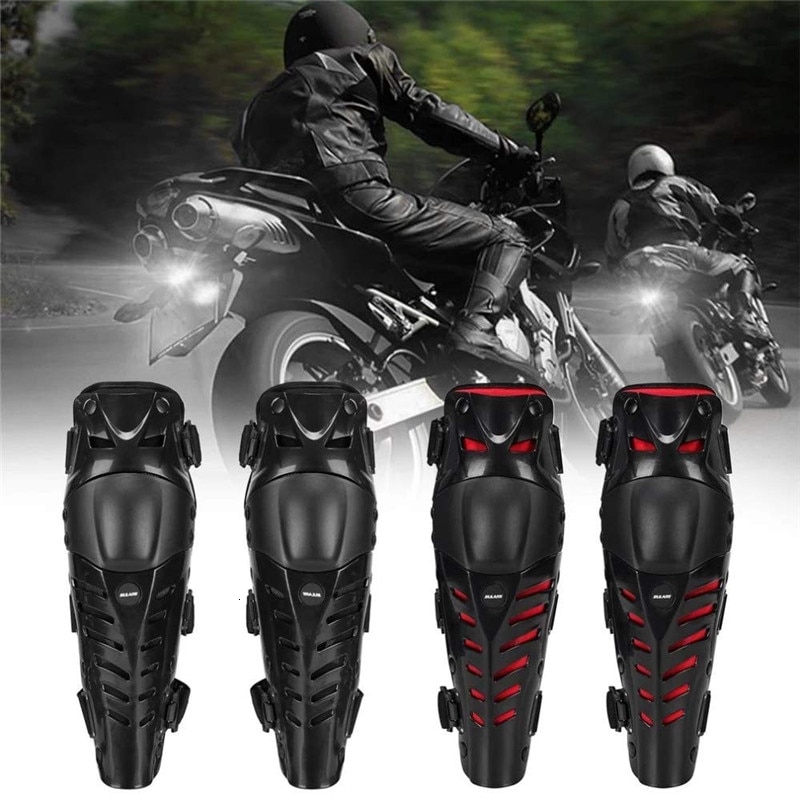 Motorfiets Kniebeschermers Mannen Motocross Racing Knee Guards Beschermende kleding Black Motorbike Protector Elleboog Moto Knieschijf Rijden