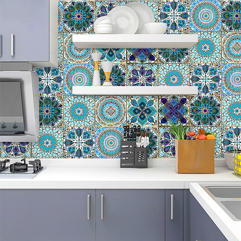 Tegel Sticker Keuken Zelfklevende 3D Behang Muurschilderingen Waterdicht Stickers Voor Woonkamer Badkamer Home Decor 10/15/20/30Cm