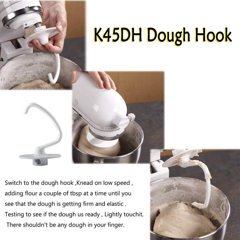 Mixer Vervanging Onderdelen Voor Kitchenaid K5AB/K5AWW, Ballonklopper, Deeg Haak Voor Kitchenaid Mixer 4.5QT