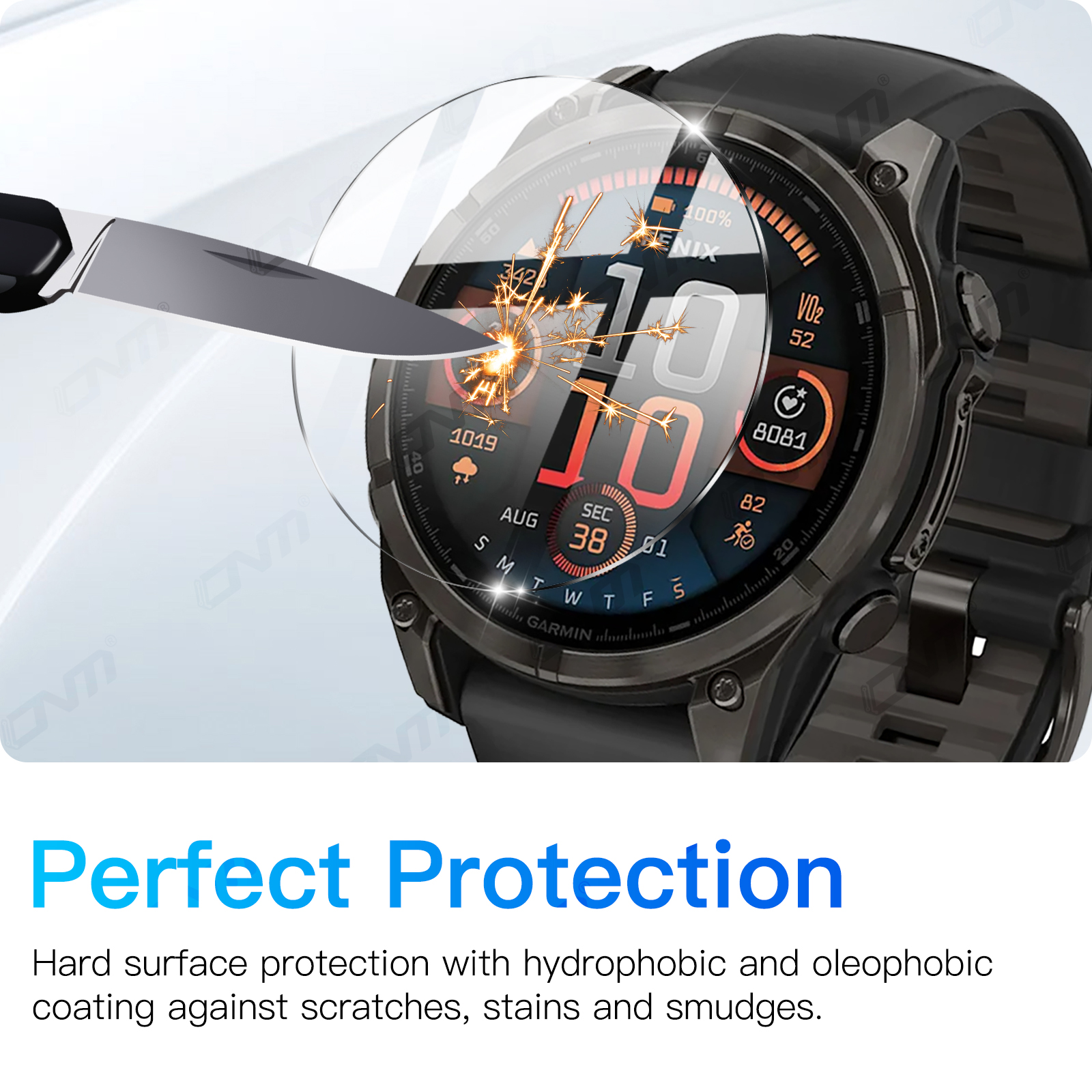 Tempered Glass for Garmin Fenix 8 E 43mm/47mm/51mm AMOLED Solar Screen Protector Tempered Glass Anti-scratch Film Accessories