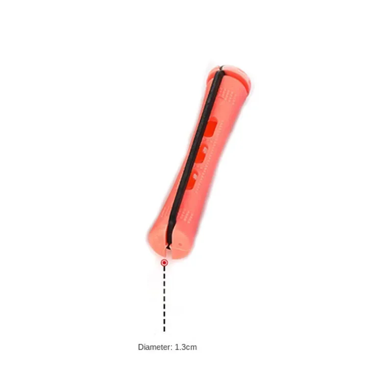 Juego de varillas para la permanente y rodillos para el cabello para mujer, rizador de pelo largo y corto con varillas de onda fría, herramientas para rizar el cabello, 12 unidades: Rojo