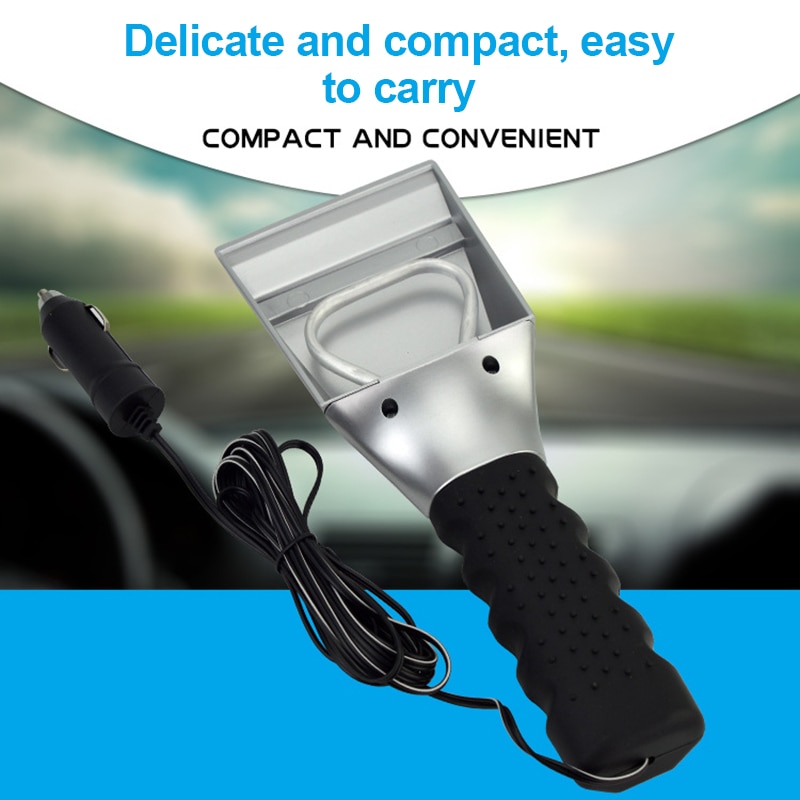 Grattoir à glace électrique pour pare-brise de voiture, dégivrage du verre, outils de nettoyage de vitres de voiture, 12V