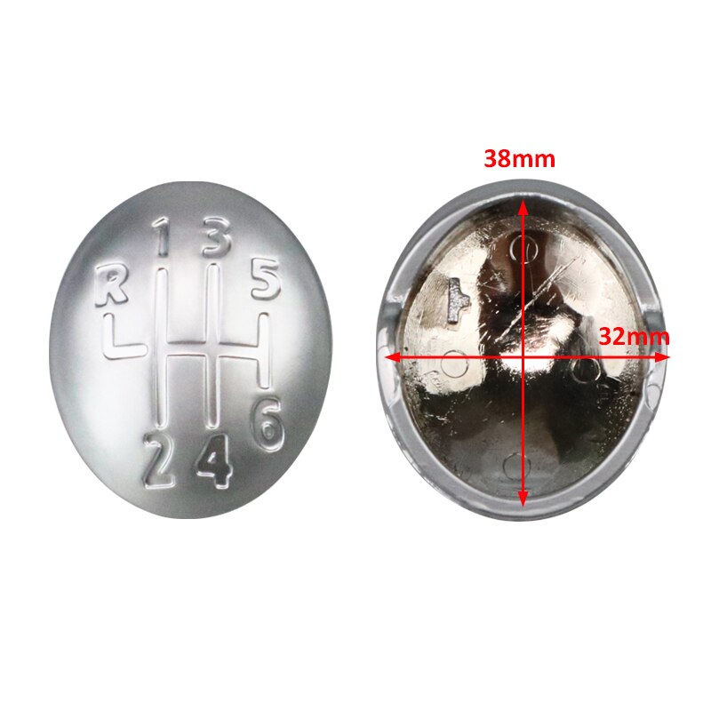 Pomello del Cambio auto Della Protezione Della Copertura 5/6 di Velocità Del Cambio Leva Del Cambio Testa Copertura per Renault Clio Twingo scenico Megane II 1996-2011 Accessori per auto