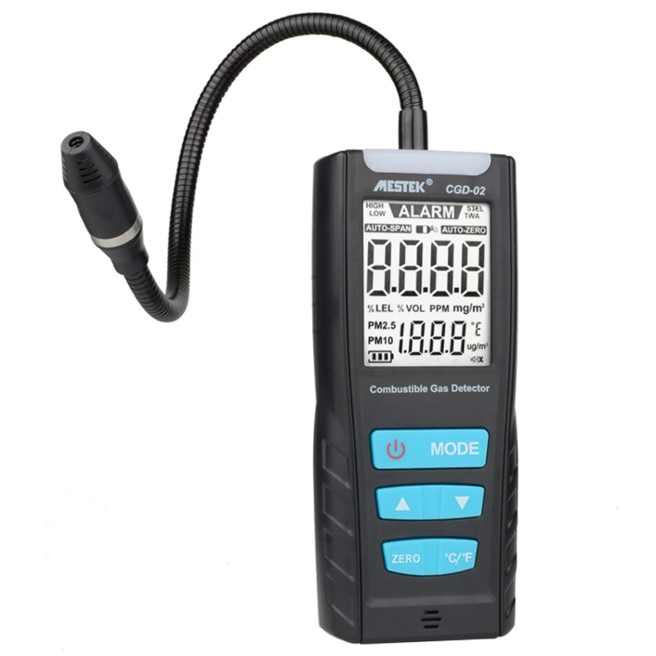 CGD-01 CGD-02 Gas Detector Gas Analyzer Leak Detector Automotive Combustible Gas Sensor Air Monitor with Alarm: Default Title