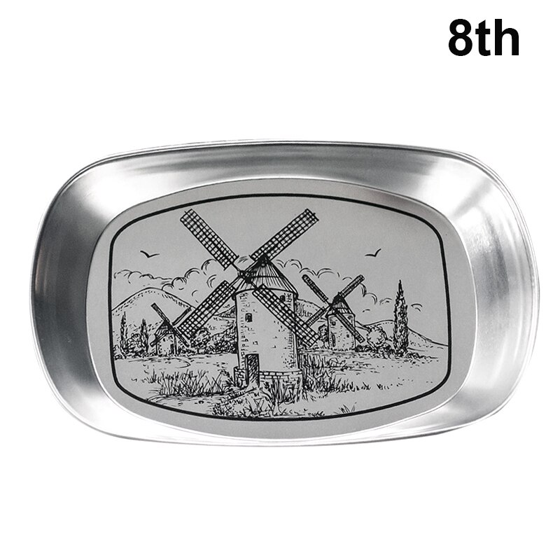 Retro Boat-Shaped Storage Tray Plate for Snack Fruit for Household Kitchenware Home Decoration F2: 8th
