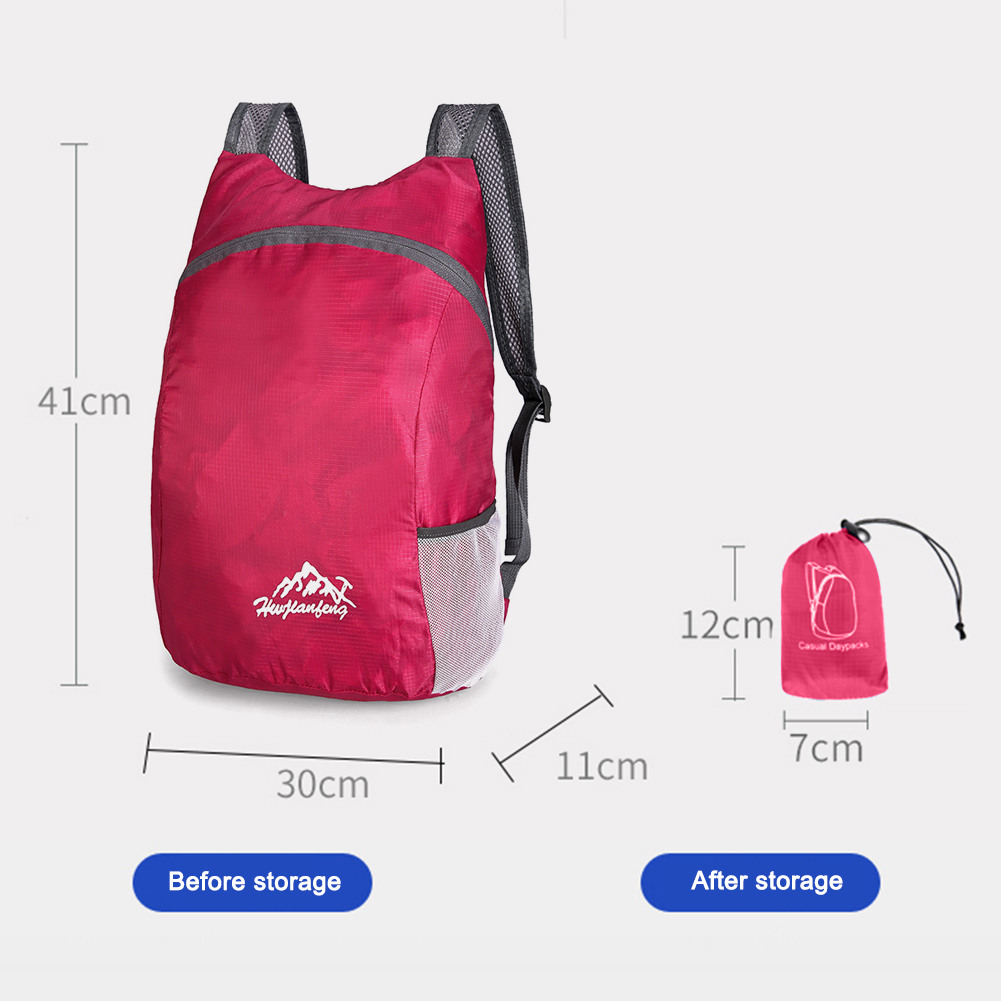 Lightweight Backpack Foldable Outdoor Travel Waterproof Daypack Sports Travel Camping Hiking Pack for Men Women Hiking Climbing