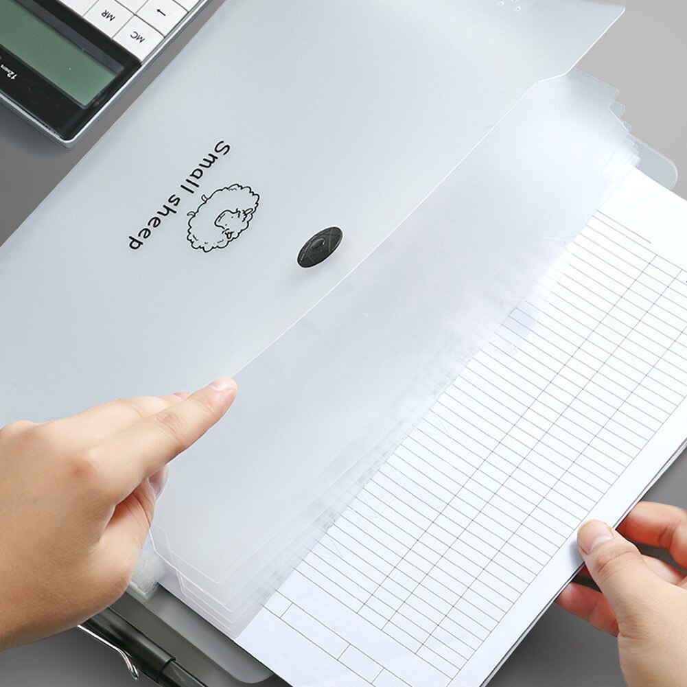 A4 Anti Lost Home Desk Organizer Letter Document Holder School Portable Expanding File Folder Accordion Travel Stationery