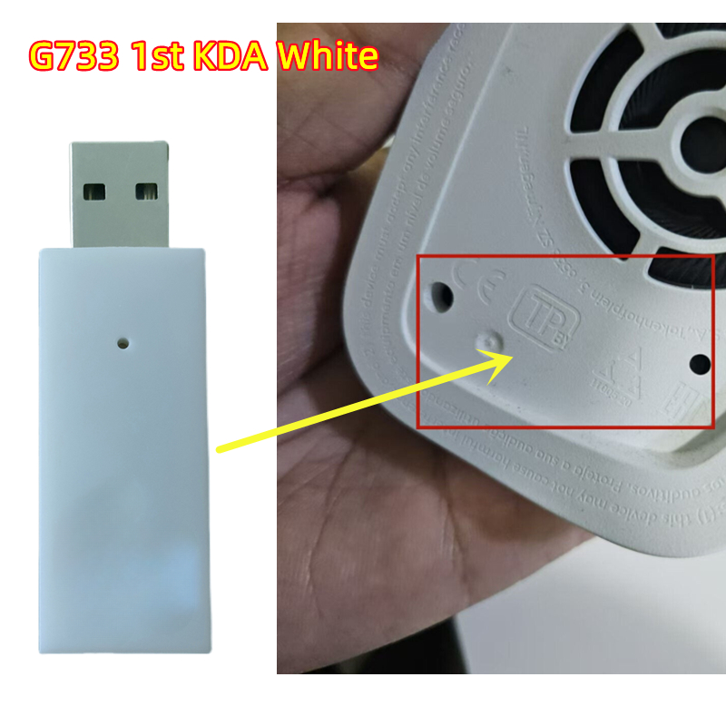 USB-Empfänger-Dongle-Adapter A-00080 für Logitech G733 kabellos Spielen Headset: dunkel Grau