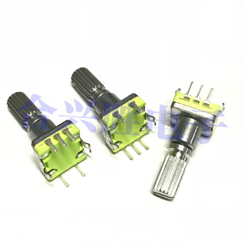 Rotary encoder EC11 type 30 positioning 15 pulses shaft length 20.5MM car navigation CD audio volume adjustment potentiometer