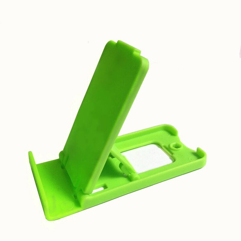 Phone Holder Cute Multi-function Adjustable Mobile Phone Holder Stand Lovely Portable Holders Stable Protective fold for iphone: green