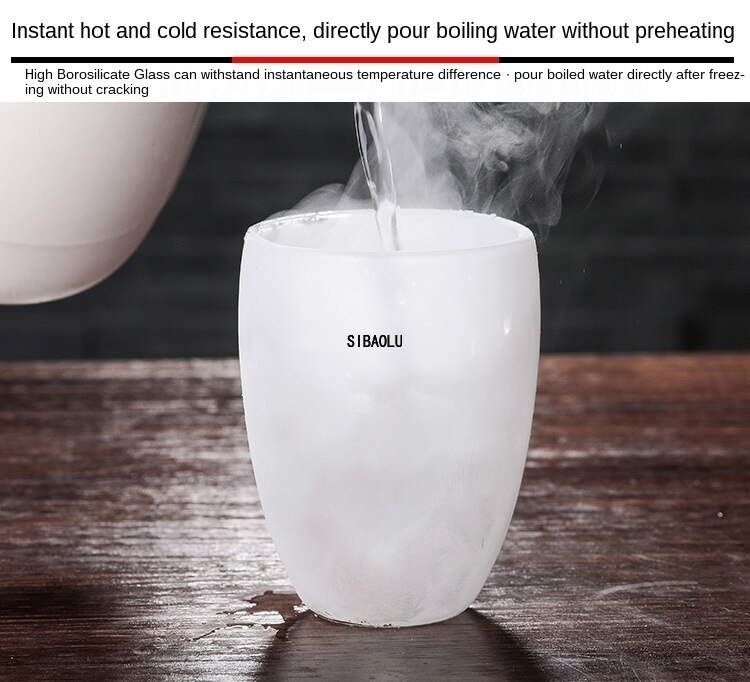 Double Wall Shot Wine Beer Glass Double Wall Espresso Coffee Cup Tea Set Cup 80-450ml Heat Resistant Teacup Glasses