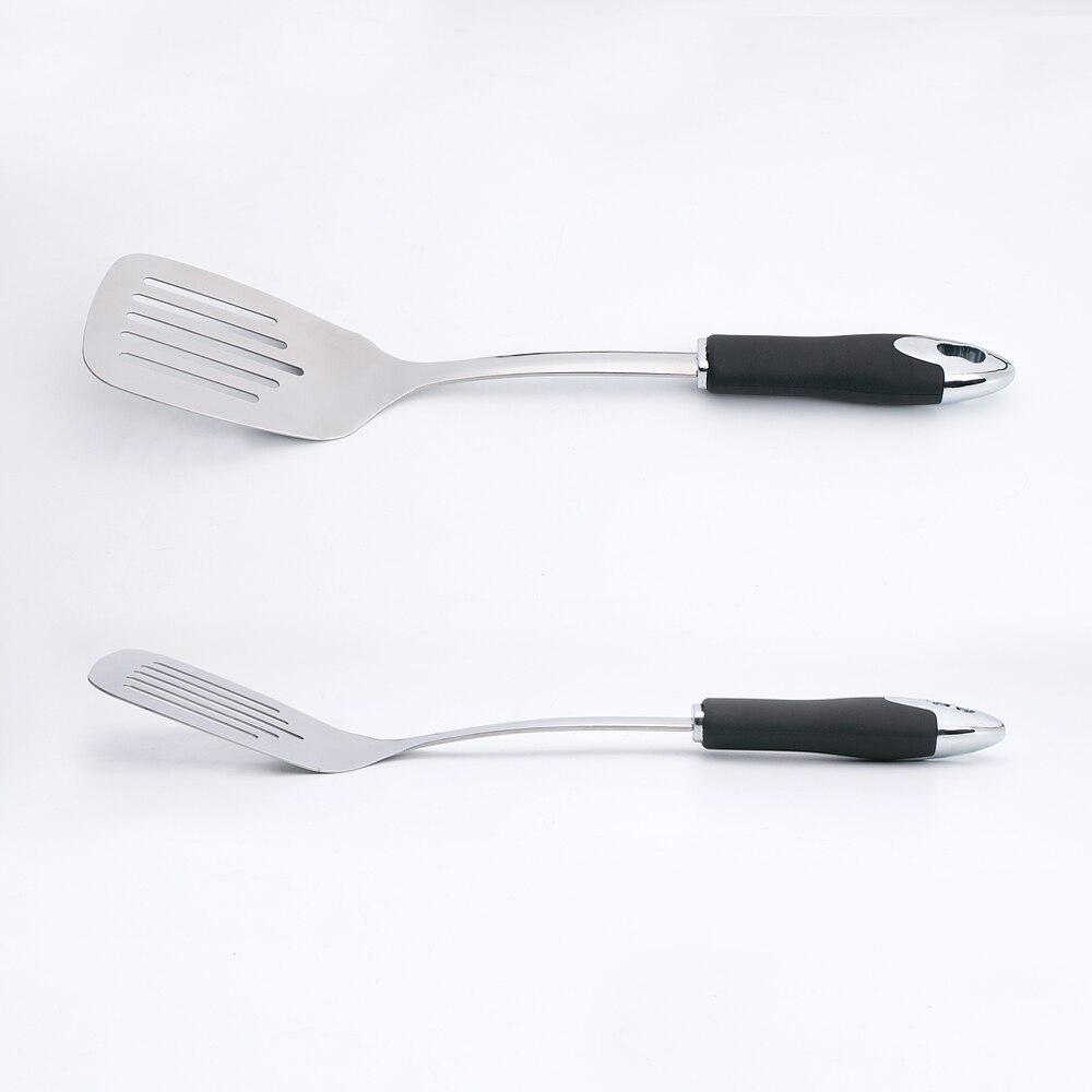 Kitchen Spatula Slotted Turner Kitchen Leaky Shovel Long Handle Kitchen Stuff Multi-purpose Stainless Steel Cooking BBQ Tools