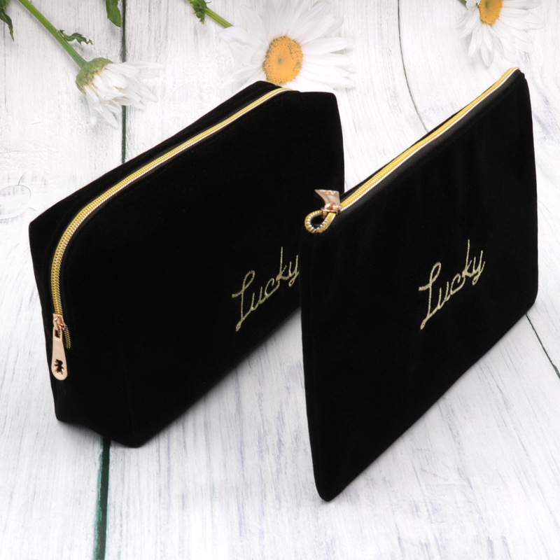 Vrouwen Rits Fluwelen Make-up Tas Reizen Grote Cosmetische Tas voor Make-up Effen Kleur Vrouwelijke Make-up Pouch Benodigdheden Opbergtas
