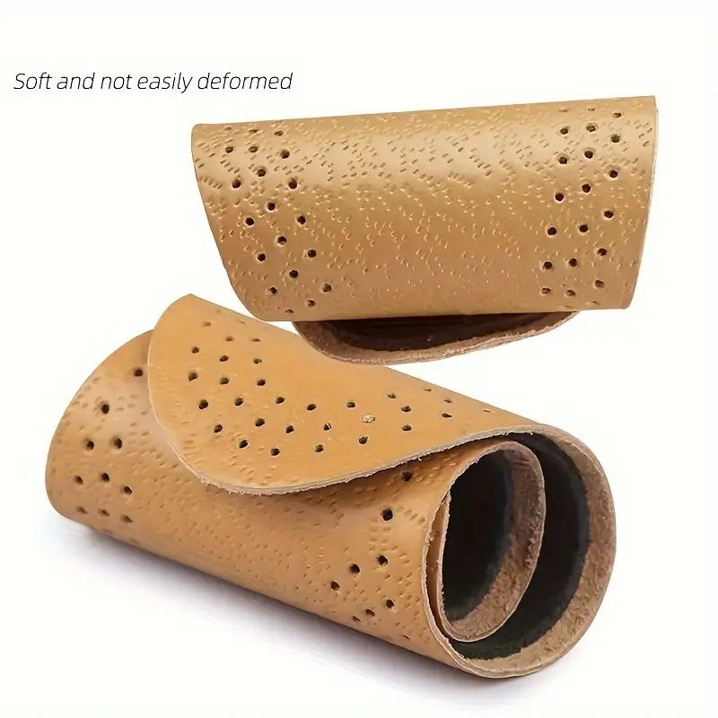 1 Pair Leather Leisure Insoles for Shoes Ultra thin Deodorization Breathable Shock Absorption Cushion Sole Insert