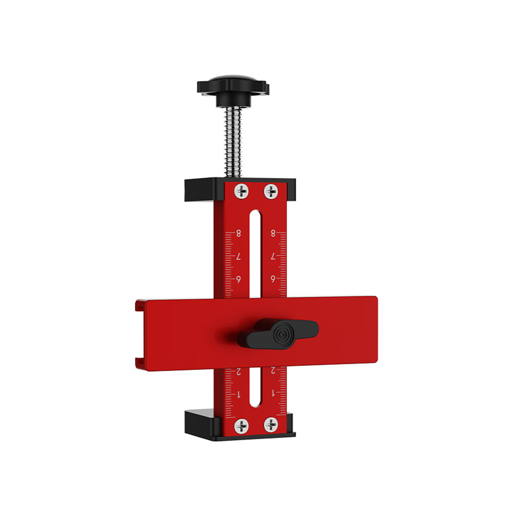 Houtbewerking Kastdeur Installatie Jig, Kast Kastdeur Snelle Positionering Tool, Aluminium Verstelbare Klembereik 0-75mm: GOLD