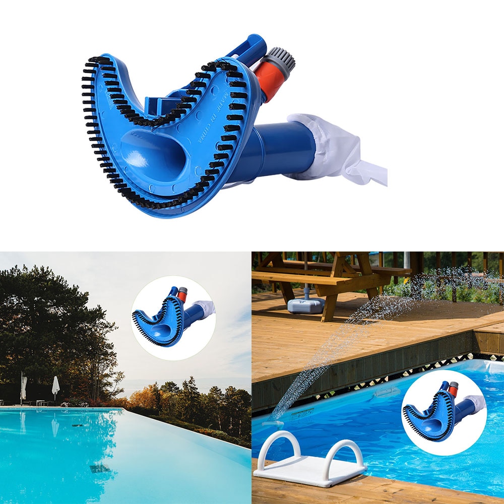 1 Set Jet Swimming Pool Suction Vacuum Cleaner Floating Objects Cleaning Tools Suction Pond Fountain Vacuum Brush Cleaner