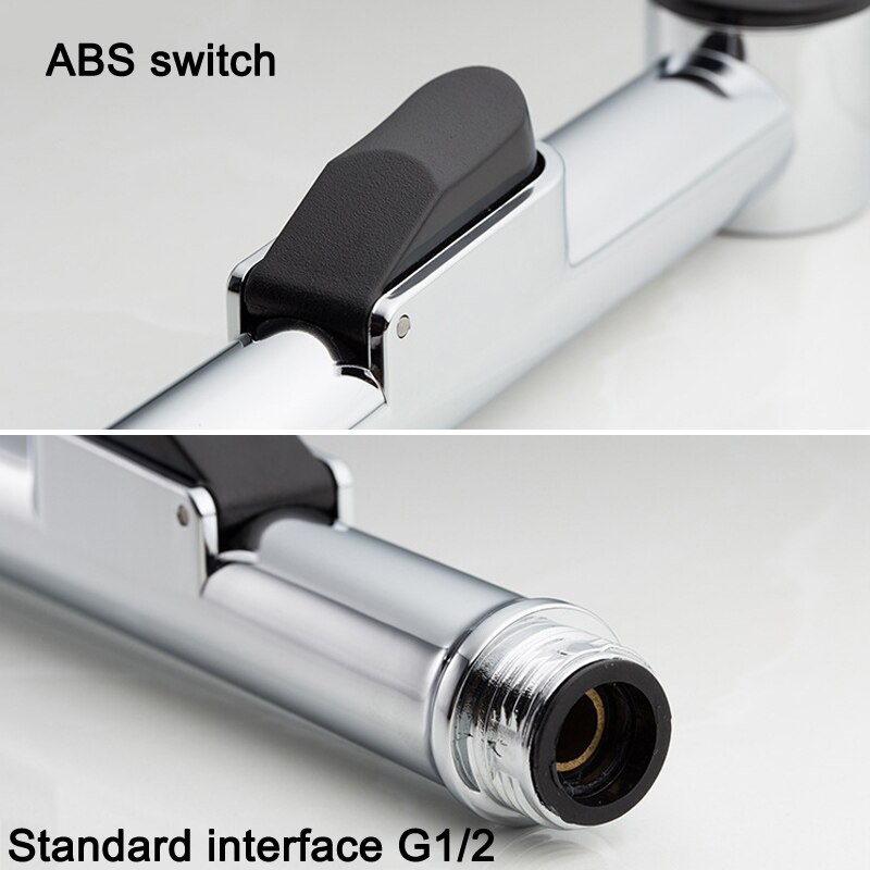 1pcs Hand-held Switch Clean Body Bidet Nozzle Spray Shower Head Toilet Kitchen Garden Flusher NIN668