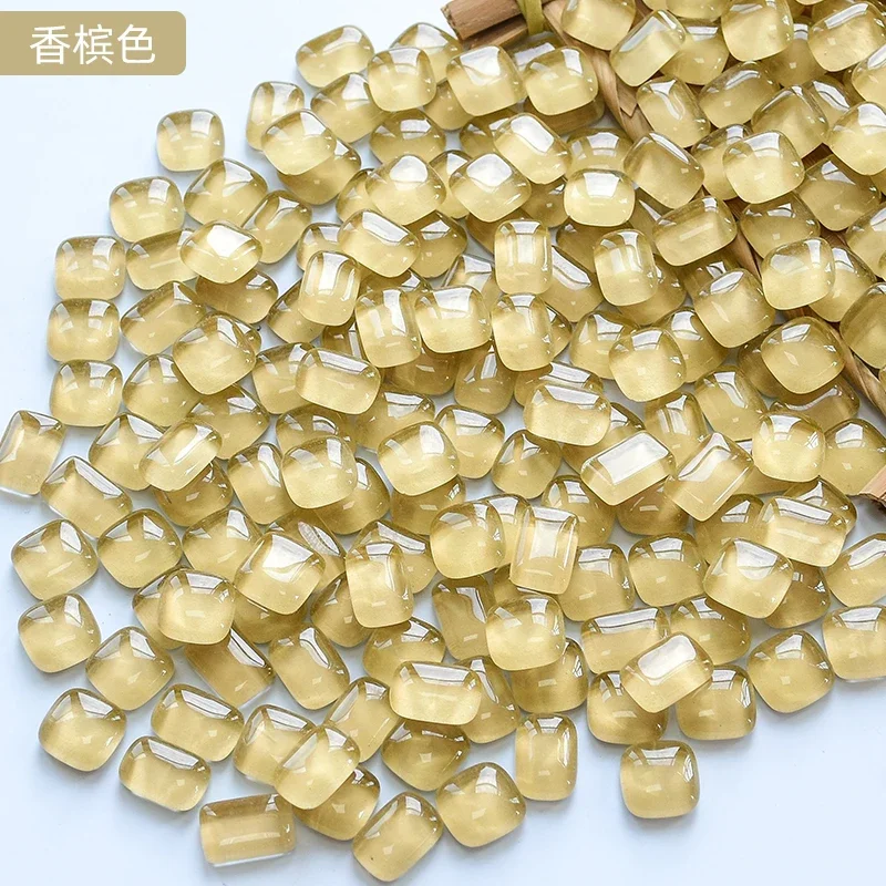 200g Mosaik Dreieck quadratische Glasmosaik fliesen bilden DIY handgemachte freundlicher kreative Dekoration Zubehör Wohn accessoires