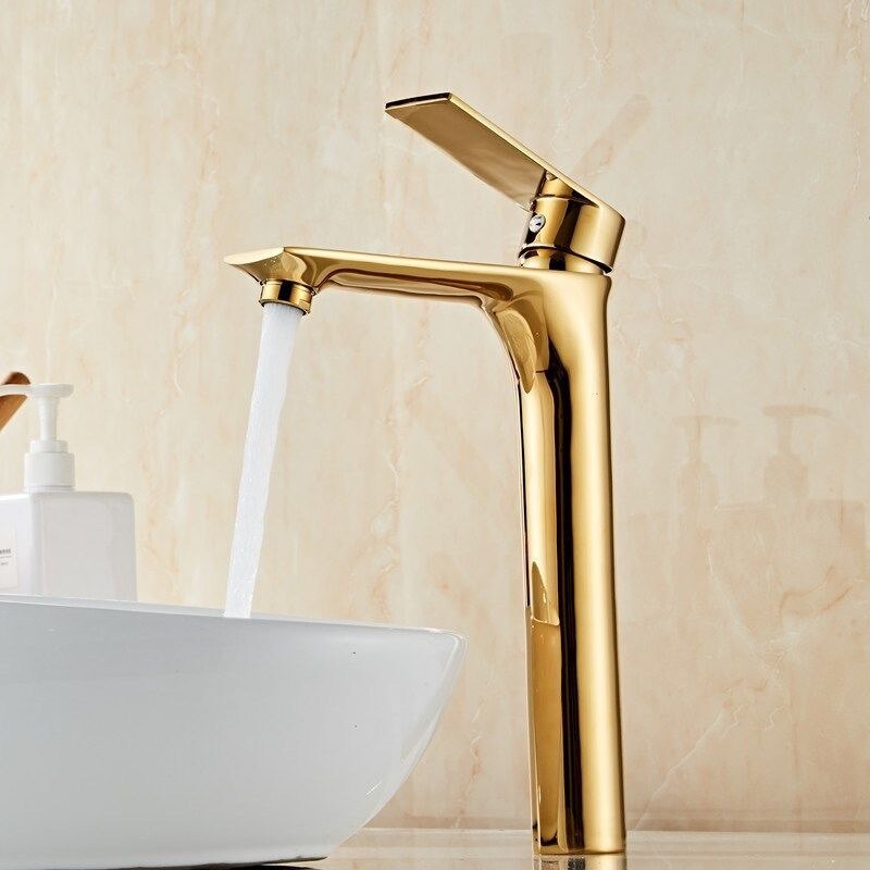 Bathroom Faucet And Cold Water Mixer Tap Sink Faucet Black Golden Color Toilet Tapware Bathroom Accessories