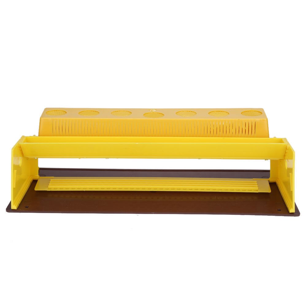 Beekeeping Plastic Pollen Trap Yellow with Removable Ventilated Pollen Tray Pollen Collector Beehive Detachable Tools