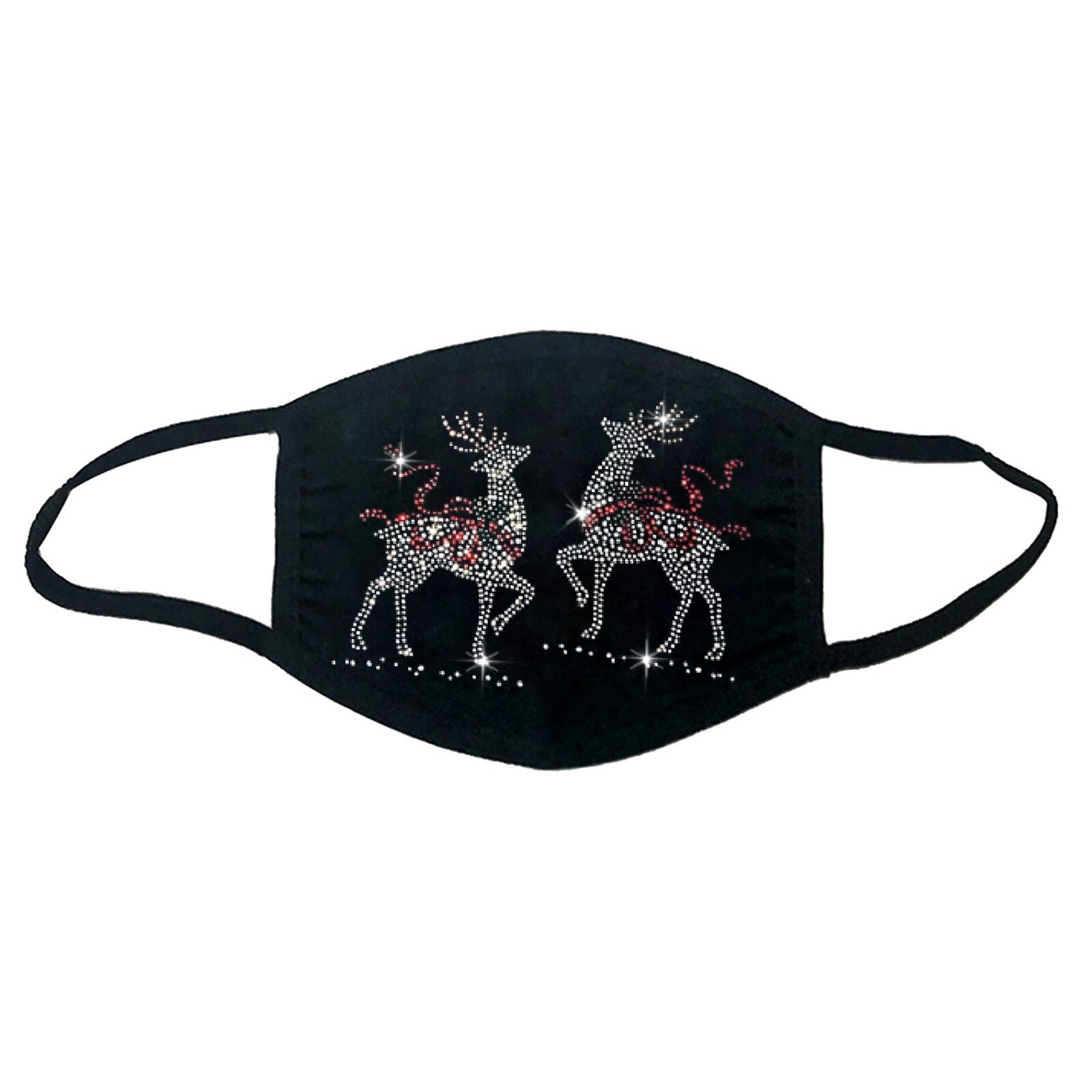 Mascarilla navideña de alce, adornos navideños para el hogar, adorno de Navidad, de Navidad, Año ,: D