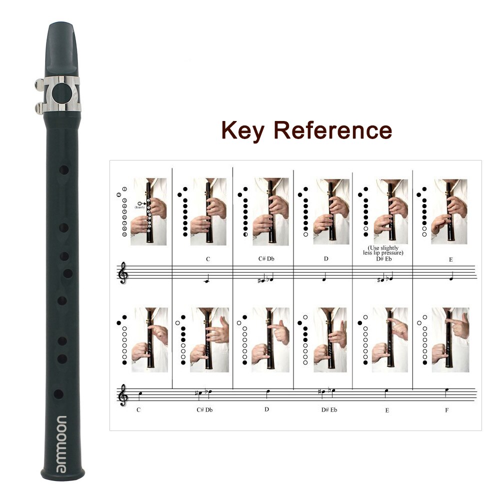 Mini Saxophone Sax Pocket Saxophone Eb Plastic with Ligature Reed Music Score Gig Bag Woodwind Instrument