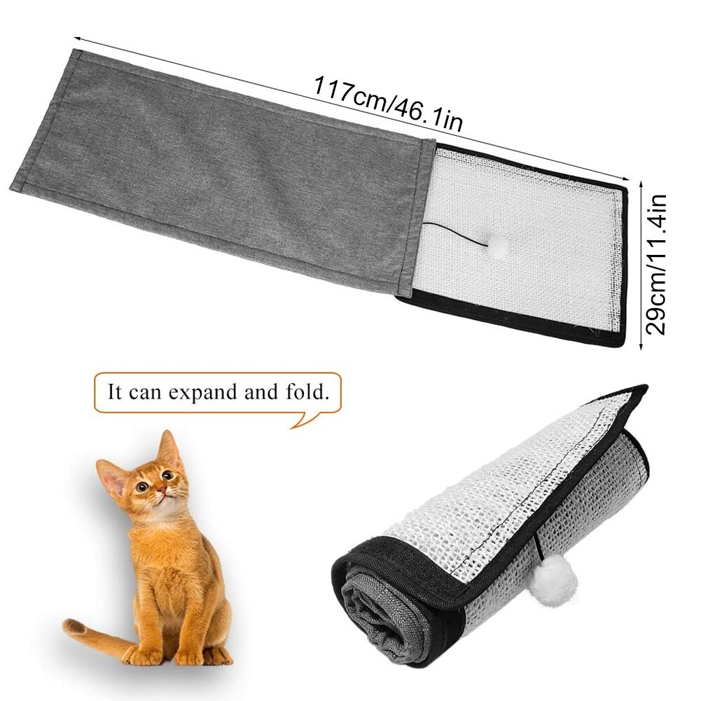 Cat Kitten Scratch Board Furniture Protect Pad Sisal Scratching Post Grinding Claw Mat Furniture Sofa Protection Shield Pad