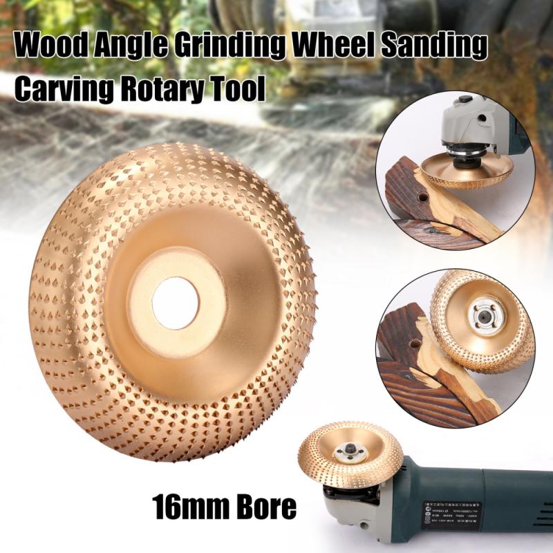 Disco moldeador de madera de 100mm, herramienta rotativa de lijado de disco abrasivo de acero al carbono para amoladora angular,