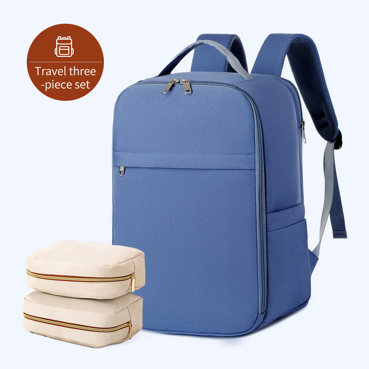 Mochila para mujer 2025, nueva mochila sencilla para ordenador de negocios, bolsa de viaje de gran capacidad para exteriores, bolso escolar para estudiantes para niños: Oro