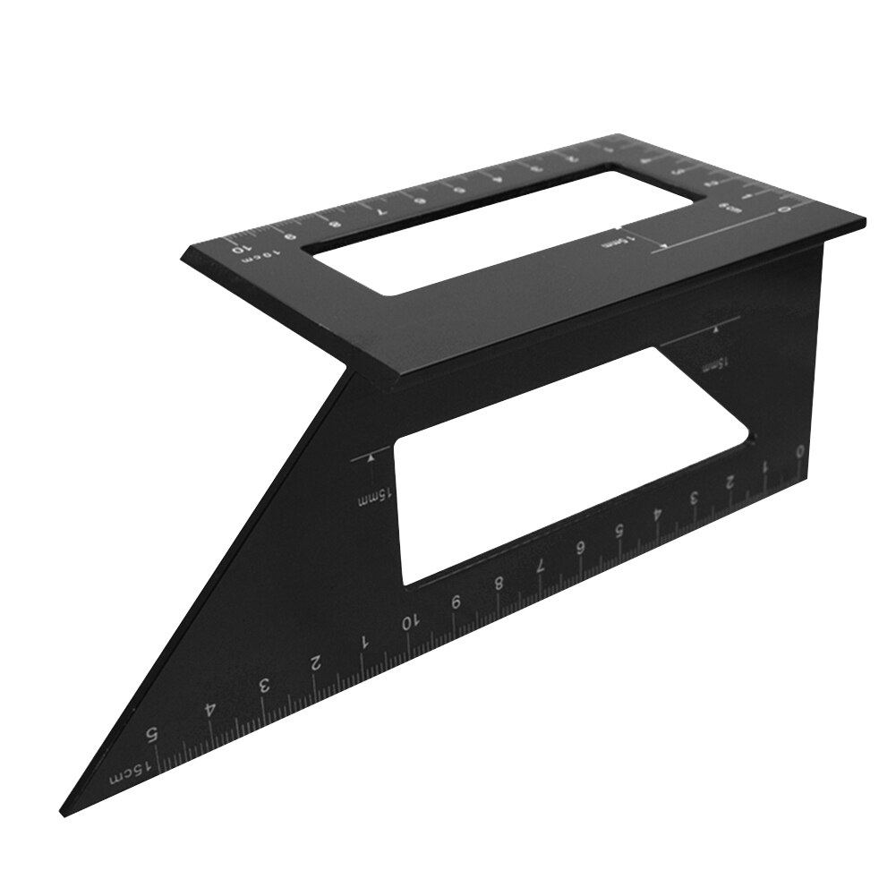 Multifunctional Woodworking Square 45/90 Degree Gauge Angle Ruler Measuring Woodworking Tool Angle Protractor Miter Triangle: B