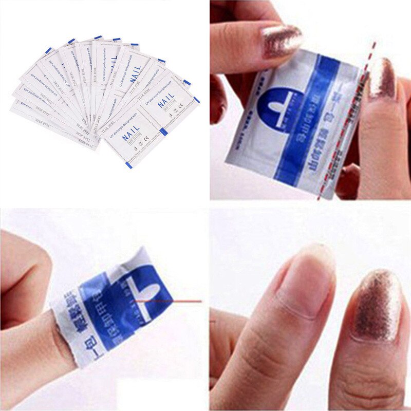 20 Pcs/Set Easy-using Gel Lacquer Nail Polish Foil Remover Cleaner Wraps Acetone Removal Makeup Tools Nail Care