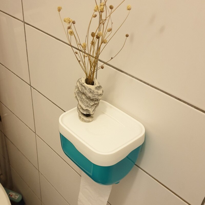 Badkamer Toiletpapier Handdoekhouder Wall Mount Plastic Wc Toiletrolhouder Met Opslag Plank Rack Papier Opbergdoos
