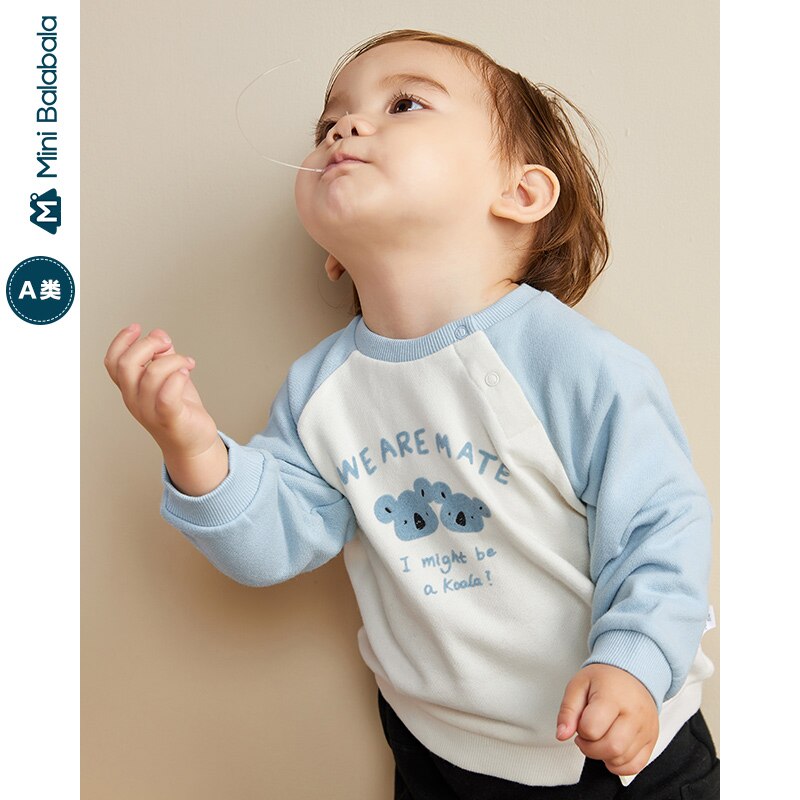Minibala baby boy sweater efterårstoppe baby langærmet t-shirt baby sweater