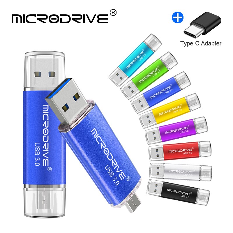 3 In 1 Usb 3.0 OTG USB flash drive for SmartPhone/Tablet/PC 16GB 32GB 64GB 128GB Pendrive High speed pen drive for type-c phone