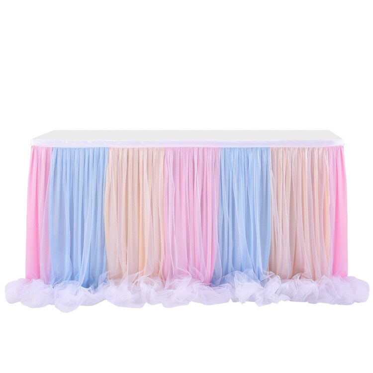 185 X77cm Table Skirts Tulle Table Cloth Tutu Table Skirt for Wedding Decorations Kids Birthday Party Baby Shower Home Decor: Color