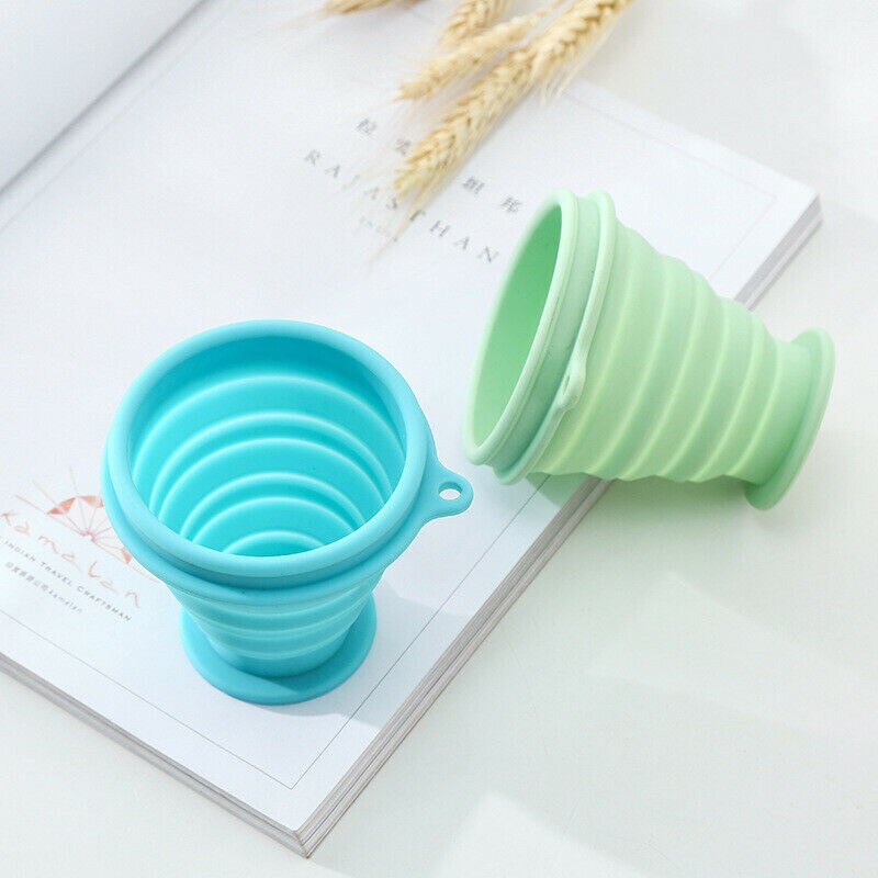 Portable Silicone Telescopic Drinking Collapsible Folding Cup Travel Camping