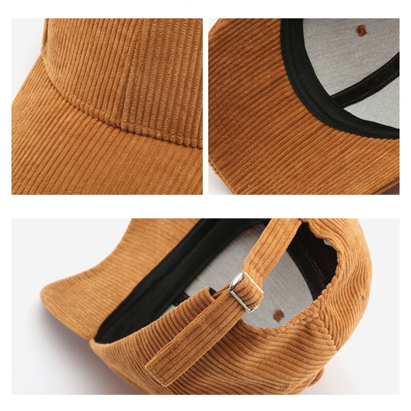 Sleckton Corduroy Baseball Cap Voor Vrouwen En Mannen Mode Snapback Hoed Casual Herfst Outdoor Sport Hoeden Meisjes Caps Unisex Gorras