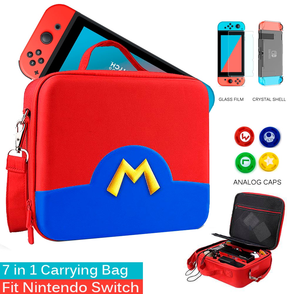 Bolsa de almacenamiento portátil, Estuche de transporte de carcasa EVA para Nintendo Switch resistente al agua, protector de Pokeball para accesorios de consola NS