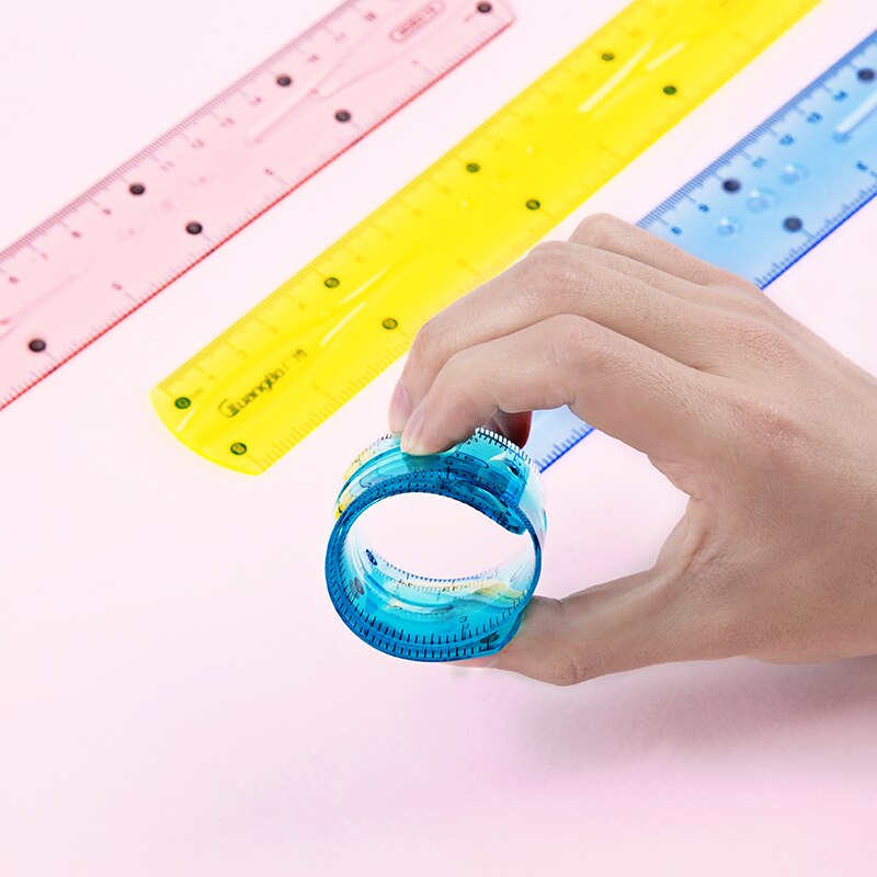 Guangbo Fun Student Measuring Tape Measuring Ruler Mini Cute Portable Measuring Tape Primary School Stationery Toys Color Random